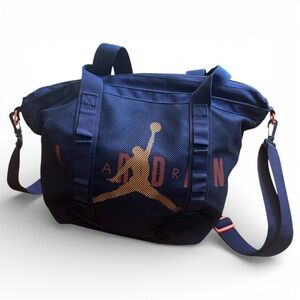Nike Air Jordan Navy Mesh Basketball Gym Duffle Bag NWOT